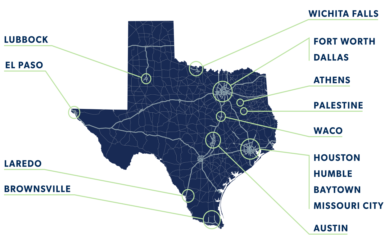 texas wasterwater map